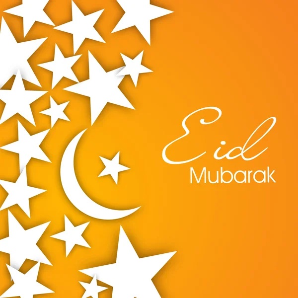 Streszczenie społeczności muzułmańskiej Festiwal eid mubarak tło. — Wektor stockowy