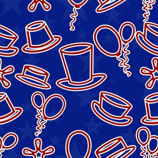 Seamless pattern for 4th of July, American Independence Day. — Stock Vector