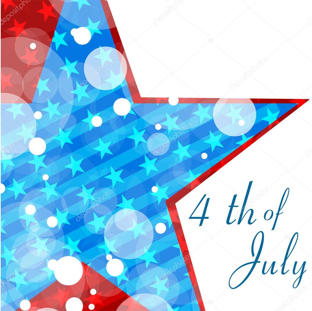 4th of July, American Independence Day background.