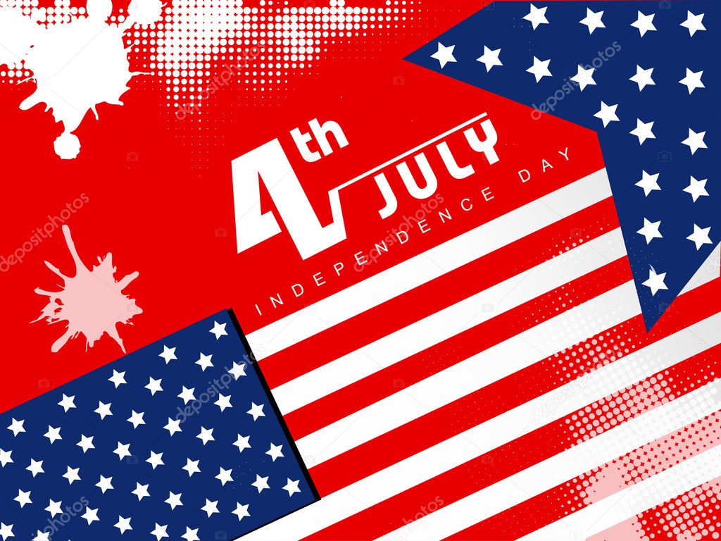 4th of July, American Independence Day background.