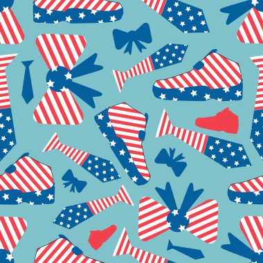 4 Temmuz, Amerikan Bağımsızlık günü için seamless modeli.