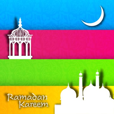 Konsept için Müslüman topluluk kutsal ayı Ramazan kareem.