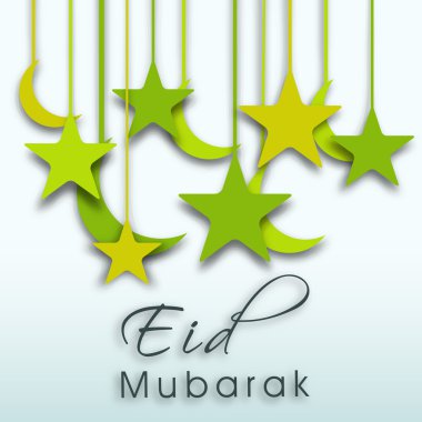 soyut Müslüman topluluk festival eid mubarak arka plan.