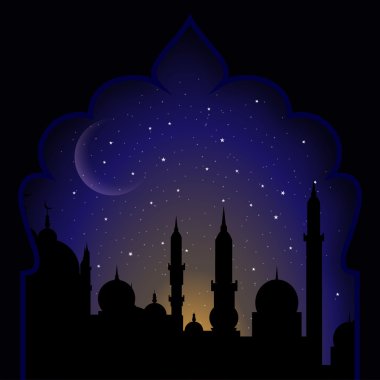 Konsept için Müslüman topluluk kutsal ayı Ramazan kareem.