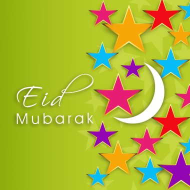 soyut Müslüman topluluk festival eid mubarak arka plan.