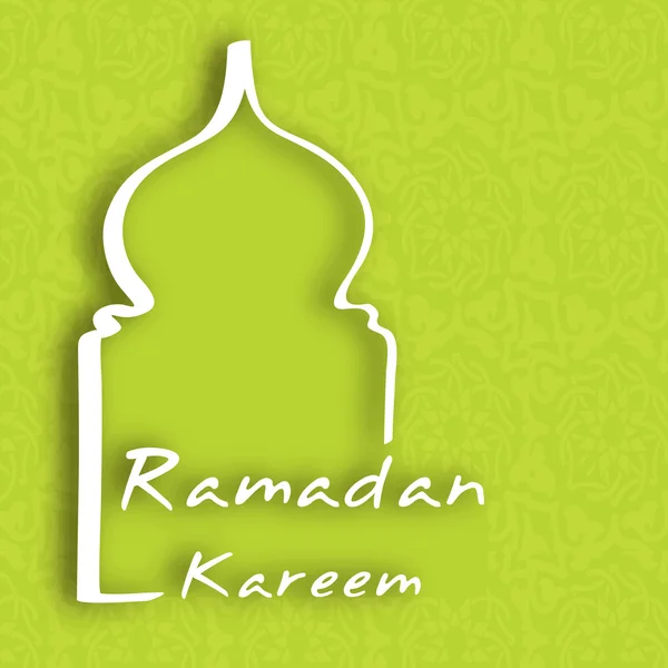 Concepto para la comunidad musulmana Mes Santo de Ramadán Kareem . — Vector de stock