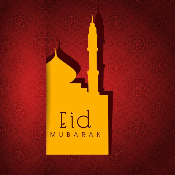 Astratto festival della comunità musulmana Eid Mubarak sfondo . — Vettoriale Stock