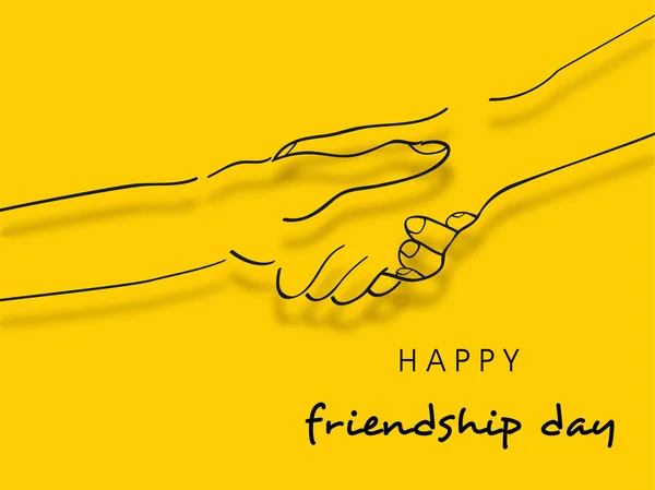 Happy Friendship Day Háttér. — Stock Vector