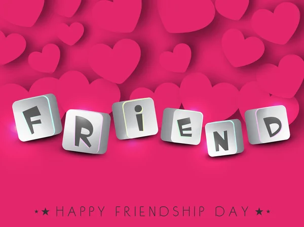 Happy Friendship Day background. — Stock Vector