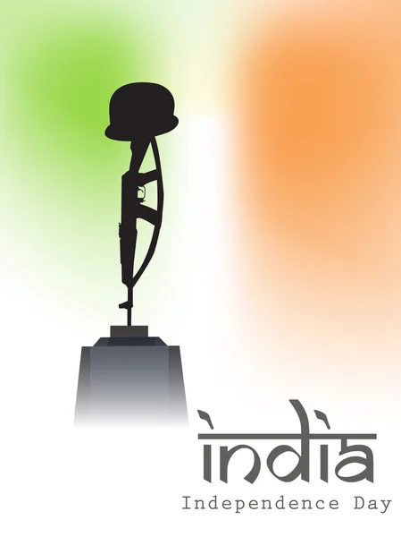 Sol でインドの独立記念日国旗の色背景 — ストックベクタ