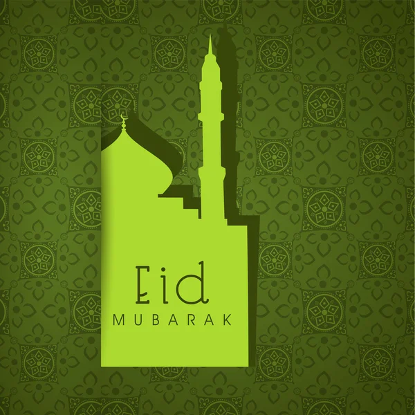 Abstraktní muslimské komunity festival eid mubarak pozadí. — Stockový vektor