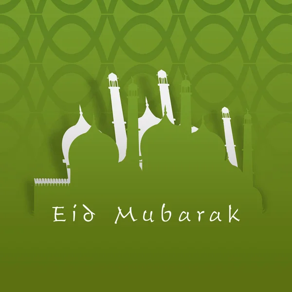 Abstrakte muslimische Community Festival eid mubarak Hintergrund. — Stockvektor