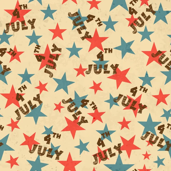 Modèle sans couture pour le 4 Juillet, Jour de l'indépendance américaine . — Image vectorielle