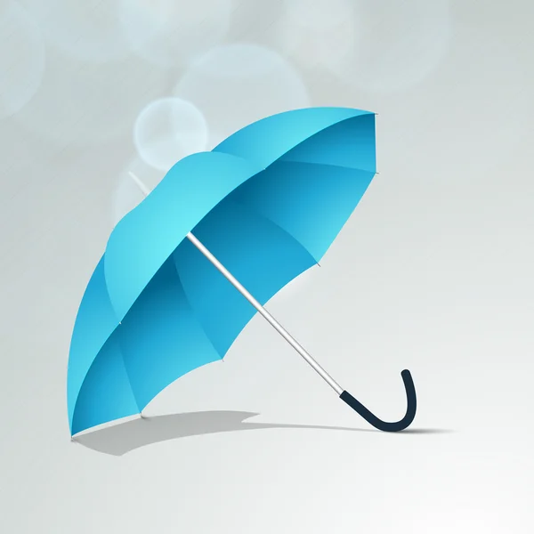 Rainy season background with open umbrella. — Stock Vector