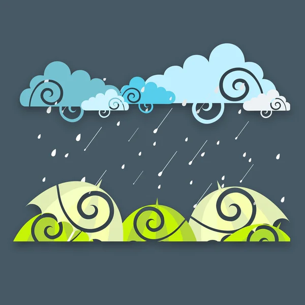 Abstract rainy season background. — Stock Vector