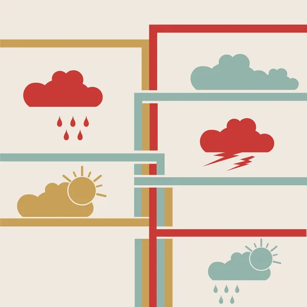 Weather icons set. — Stock Vector