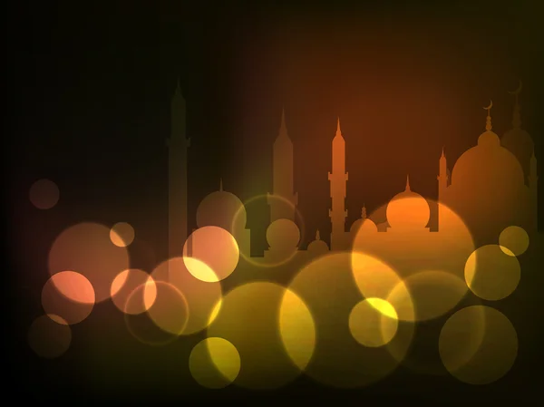 Concept for Muslim community Holy Month of Ramadan Kareem. — Stock Vector