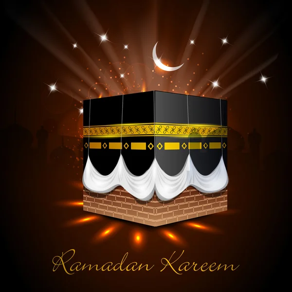 Concept pour la communauté musulmane Mois sacré du Ramadan Kareem . — Image vectorielle