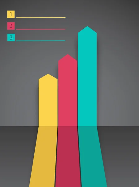 Carta astratta infografica . — Vettoriale Stock