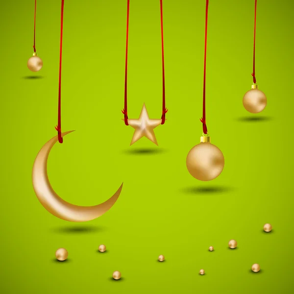 Abstrakte muslimische Community Festival eid mubarak Hintergrund. — Stockvektor