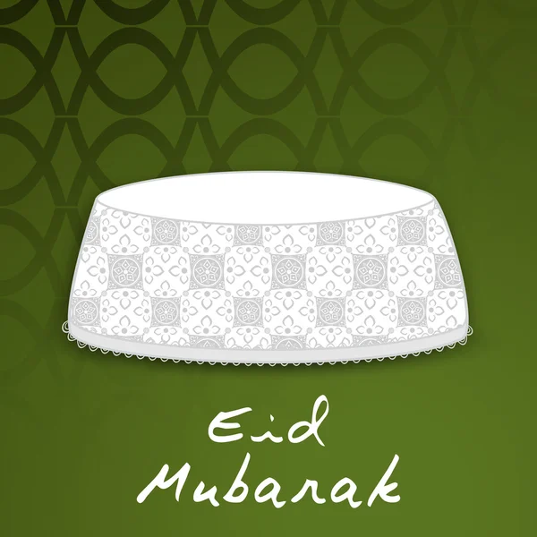 Abstrakt muslimsk samfunnsfestival Eid Mubarak bakgrunn . – stockvektor