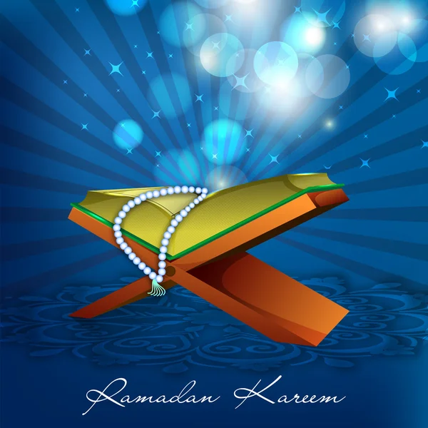 Konzept für den Heiligen Monat Ramadan Kareem der muslimischen Gemeinschaft. — Stockvektor