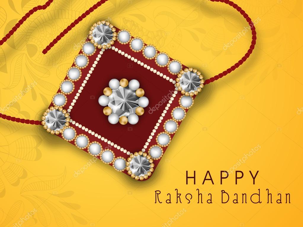 Indian festival Raksha Bandhan background with beautiful rakhi a Stock  Vector Image by ©alliesinteract #27381047