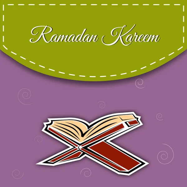 Concept for Muslim community Holy Month of Ramadan Kareem. — Stock Vector
