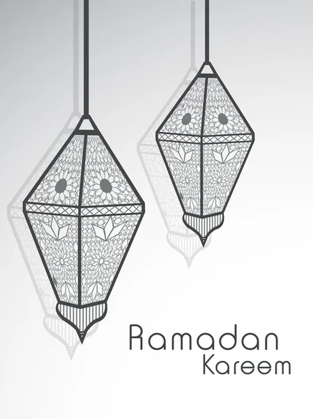 Концепція мусульманського співтовариства священного місяця Рамадан Карім. — стоковий вектор