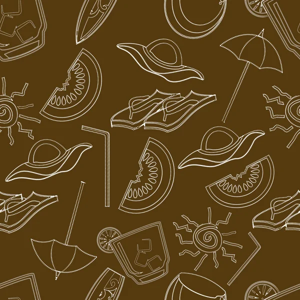 Fondo sin costuras para el verano . — Vector de stock