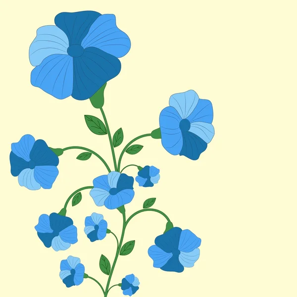 抽象的な花の背景. — ストックベクタ