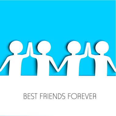 mutlu dostluk günü arka plan veya konsept.