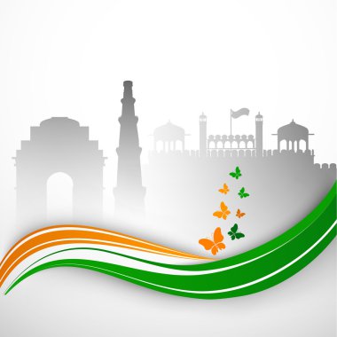 15 Ağustos Hindistan Bağımsızlık günü arka plan.