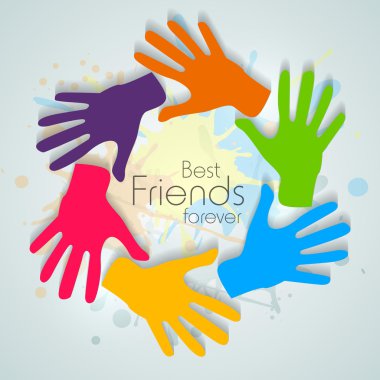mutlu dostluk günü arka plan veya konsept.