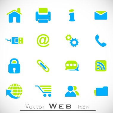 3D web 2.0 posta Icons set-ebilmek var olmak kullanılmış için Web siteleri, web applicat