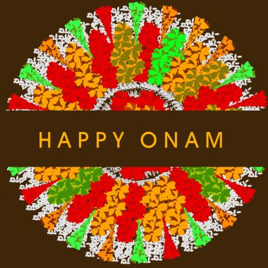 South Indian festival Onam wishes background clipart