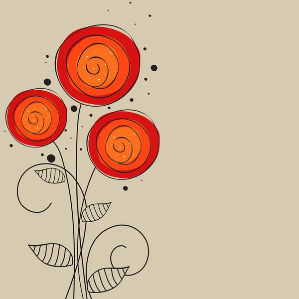 Fond floral abstrait. — Image vectorielle