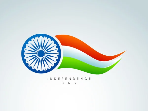 15 de agosto Día de la Independencia India fondo . — Vector de stock