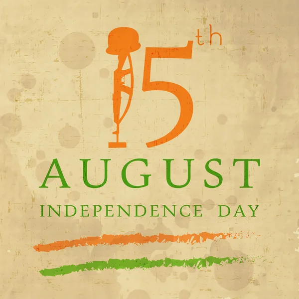 15. augusztus indiai függetlenség napja háttér. — Stock Vector