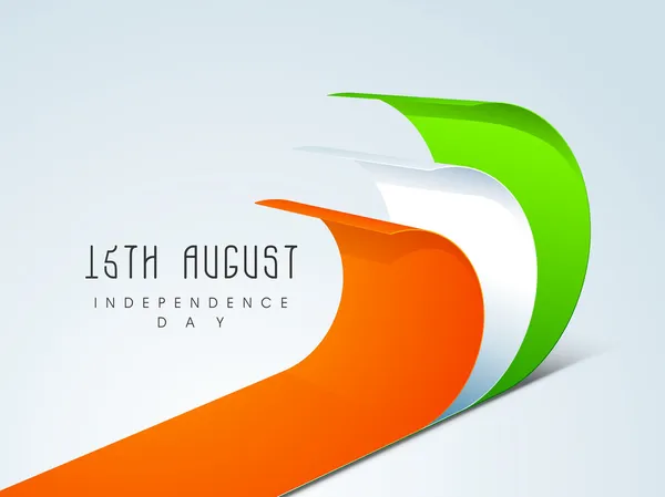 15 agosto Indiano Independence Day sfondo . — Vettoriale Stock