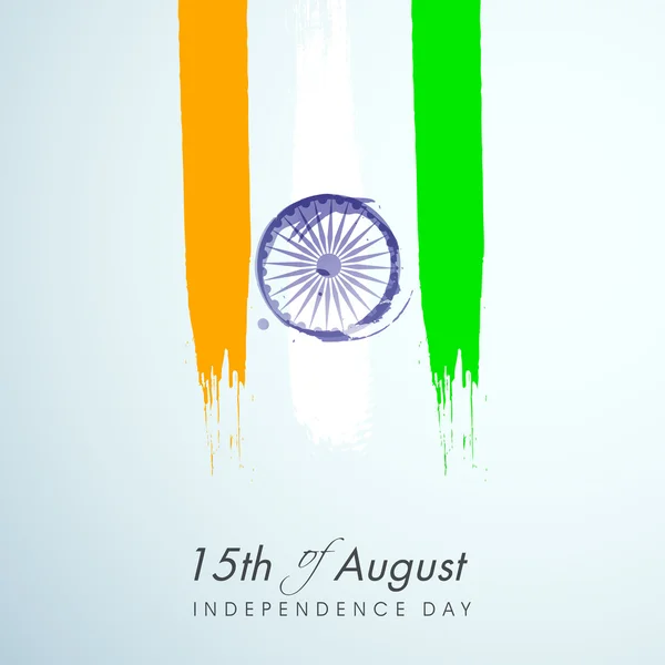 15 de agosto Día de la Independencia India fondo . — Vector de stock