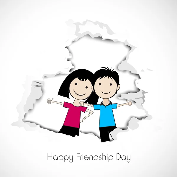 Happy Friendship Day background or concept. — Stock Vector