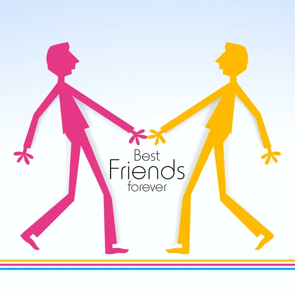 Happy Friendship Day background or concept. — Stock Vector