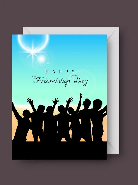 Happy Friendship Day background or concept. — Stock Vector