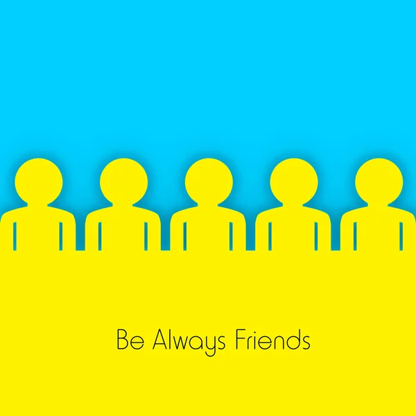 Happy Friendship Day arrière-plan ou concept . — Image vectorielle