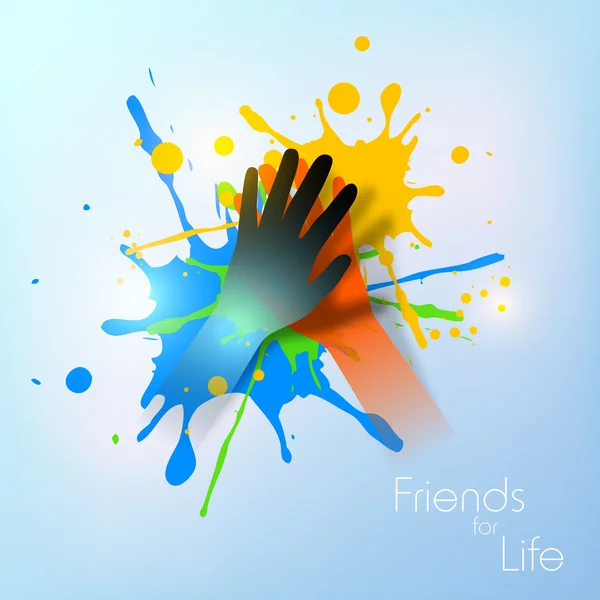 Happy Friendship Day background or concept. - Stok Vektor