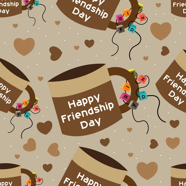Happy Friendship Day background or concept. — Stock Vector