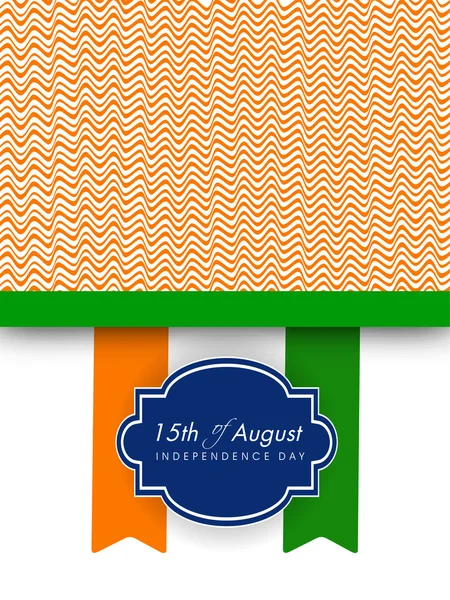 15 Ağustos Hindistan Bağımsızlık günü arka plan. — Stok Vektör