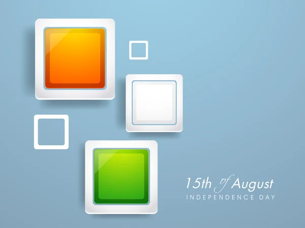 15 8 月印度独立日背景. — 图库矢量图片