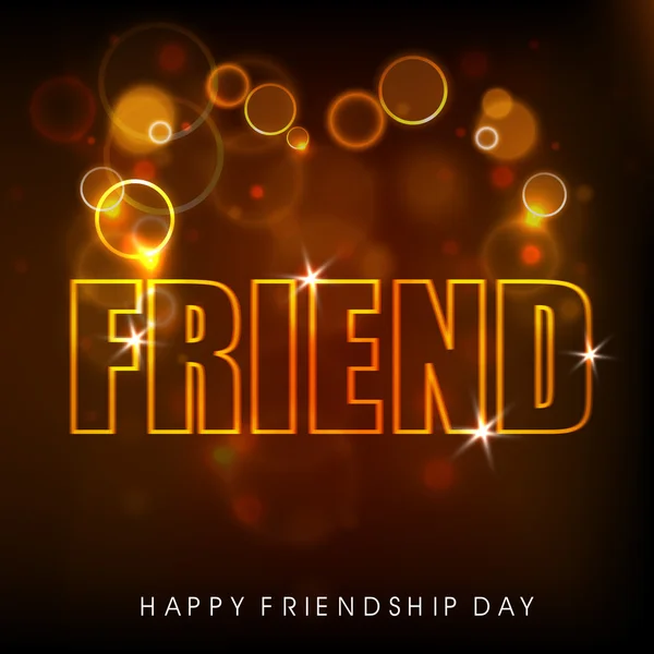 Happy Friendship Day background or concept. — Stock Vector